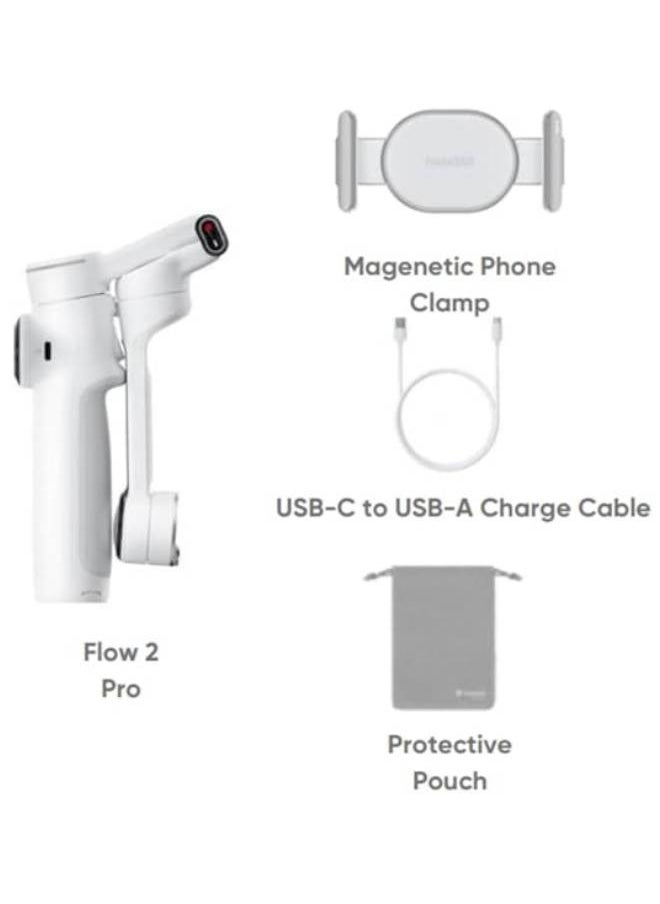 FLOW 2 PRO | Standard Bundle | Ultimate AI Tracking Gimbal Stabilizer. Achieve smooth, pro-level shots with advanced AI tracking and sleek design. Perfect for creators on the go! – Stone Grey
