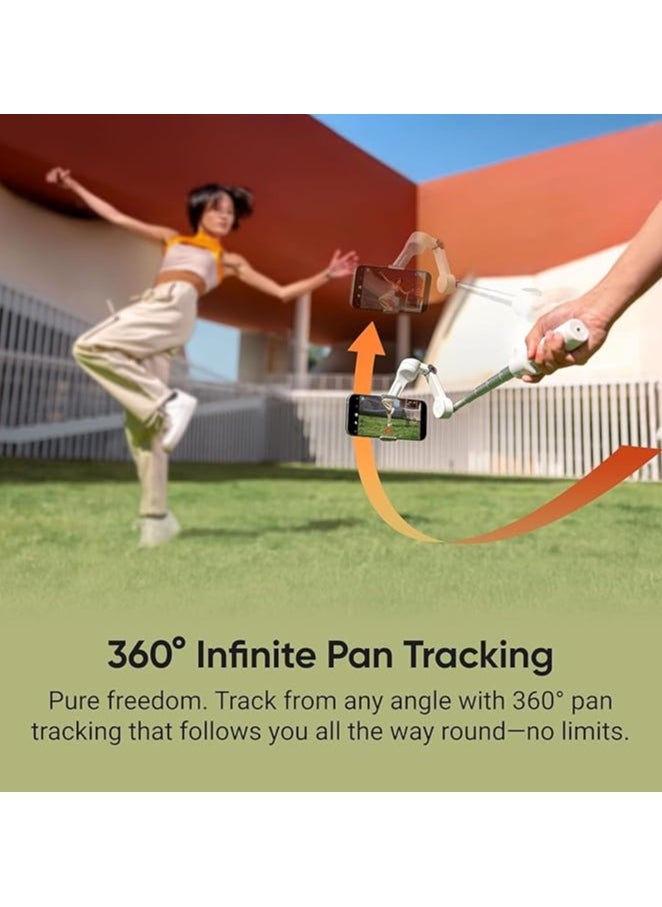 FLOW 2 PRO | Standard Bundle | Ultimate AI Tracking Gimbal Stabilizer. Achieve smooth, pro-level shots with advanced AI tracking and sleek design. Perfect for creators on the go! – Stone Grey