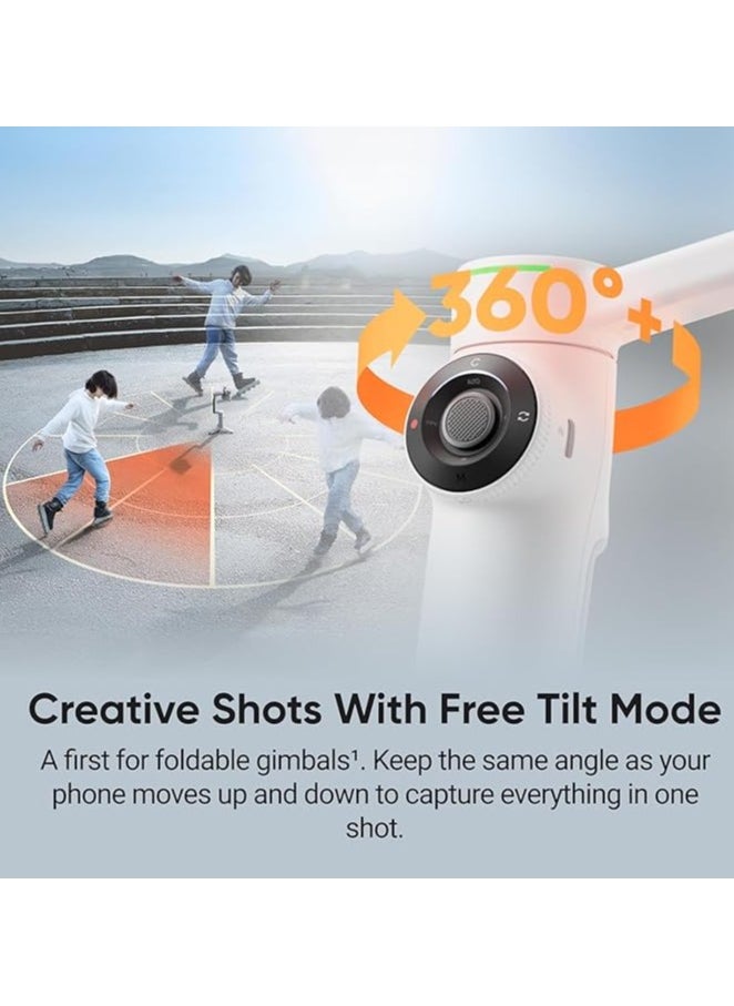 FLOW 2 PRO | Standard Bundle | Ultimate AI Tracking Gimbal Stabilizer. Achieve smooth, pro-level shots with advanced AI tracking and sleek design. Perfect for creators on the go! – Stone Grey