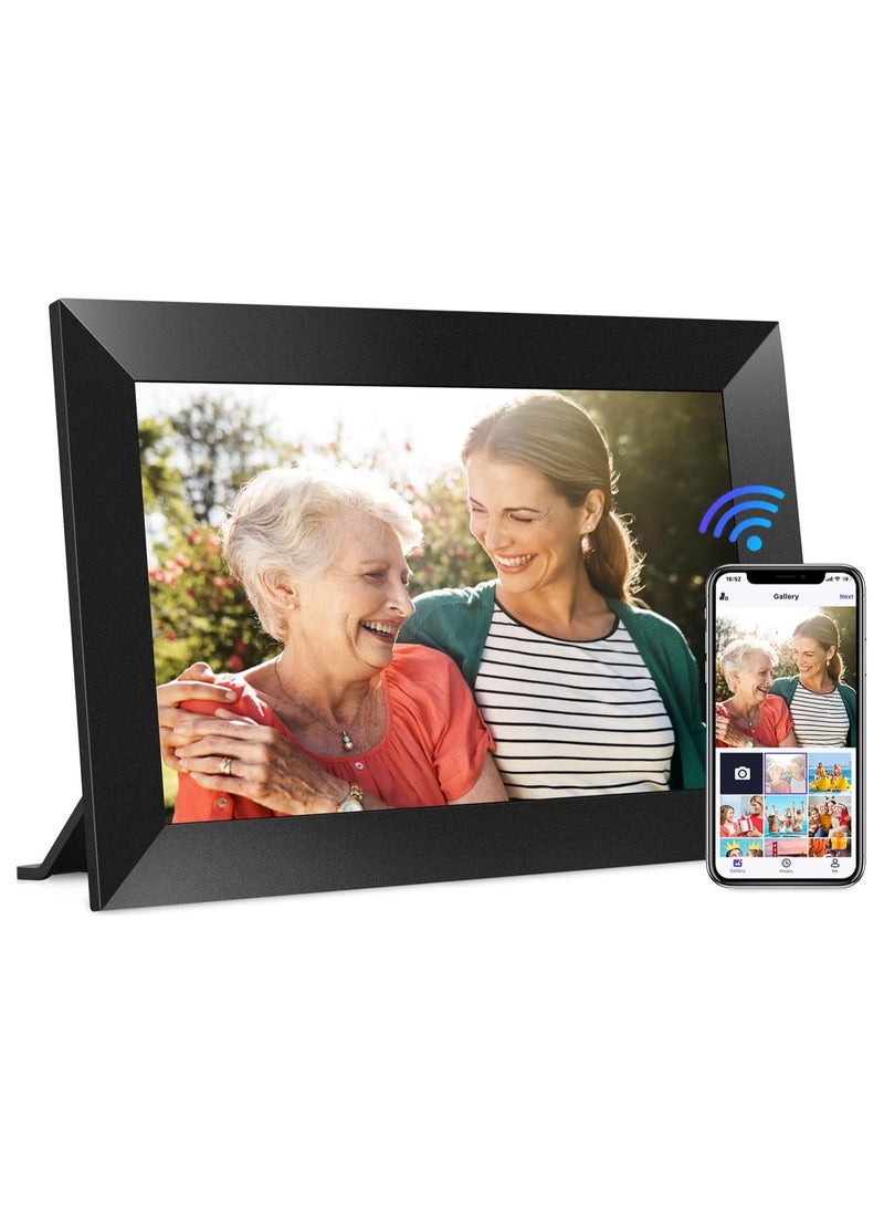 10.1 Inch WiFi Digital Picture Frame 1280x800 HD IPS Touch Screen, Electronic Smart Photo Frame with 32GB Storage, Auto-Rotate, Instantly Share Photos/Videos via Uhale App from Anywhere