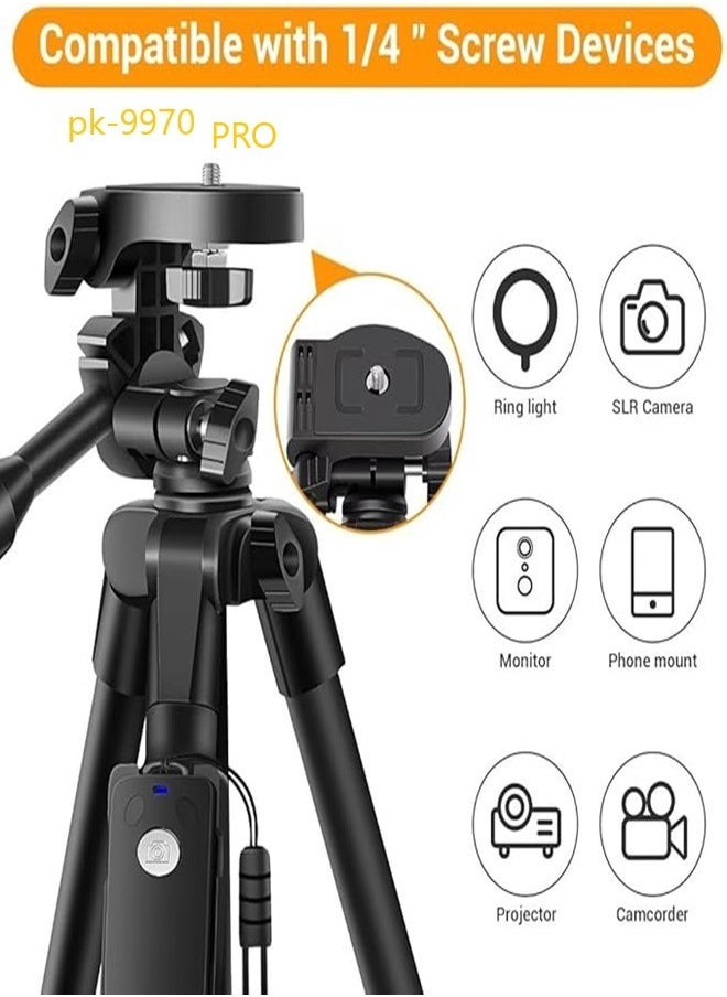 PK 9970 PRO Tripod For Phone/Camera 1900mm With Bluetooth Remote
