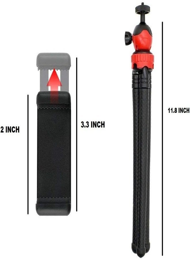 Mini Phone Tripod Stand 360 Rotation Portable Flexible octopus Selfie Stick Compatible with All Cell Phones/Cameras