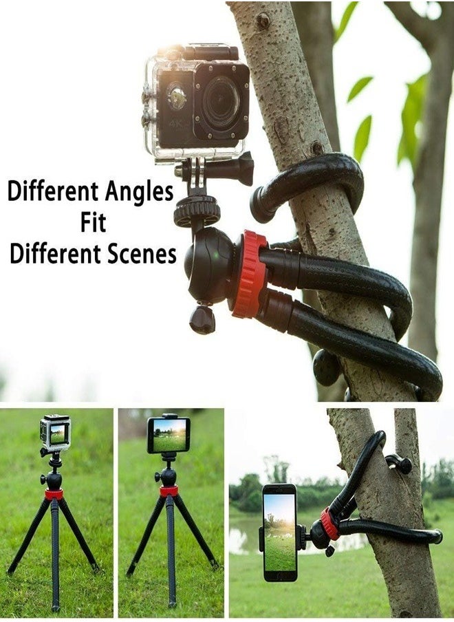 Mini Phone Tripod Stand 360 Rotation Portable Flexible octopus Selfie Stick Compatible with All Cell Phones/Cameras