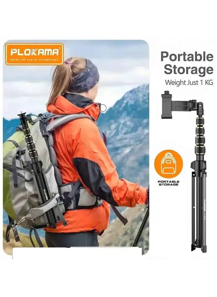 PLOKAMA PK9970 PROFESSIONAL TRIPOD FOR MOBILE & CAMERA 190CM