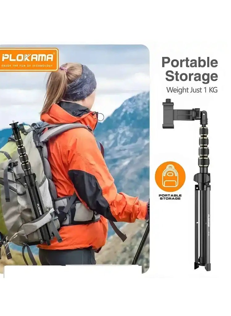 PLOKAMA PK9970 PROFESSIONAL TRIPOD FOR MOBILE & CAMERA 190CM