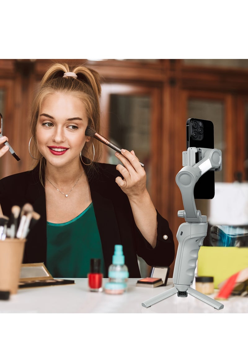 SelfieShow Three-axis PTZ Stabilizer, Gimbal Stabilizer, Intelligent Face Recognition Tracking, Compatible With iOS iPhone/Android Mobile Phone