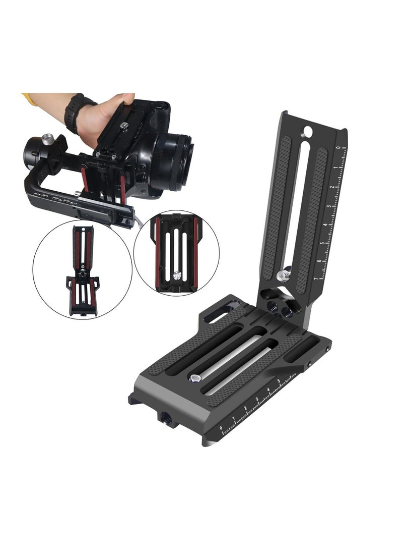 slr vertical fast mounting board black fast loading professional l type mount bracket for zhiyun weebill for rsc2 rs2 for dj1