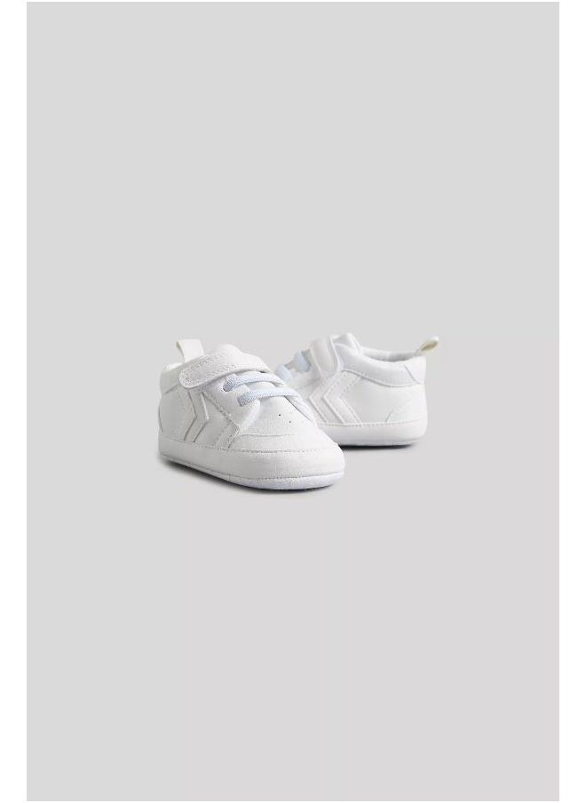 White and Grey Pram Trainers