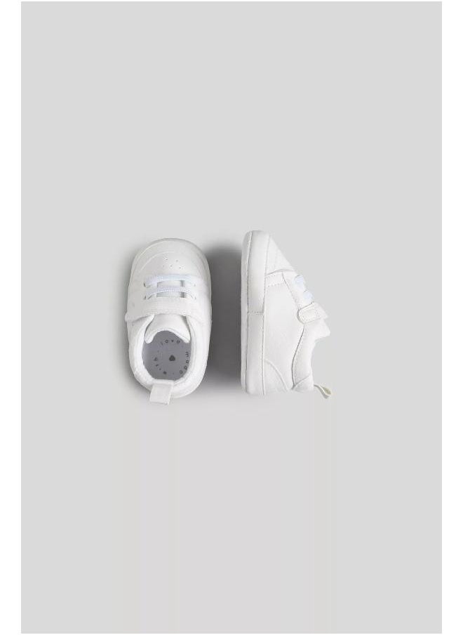 White and Grey Pram Trainers