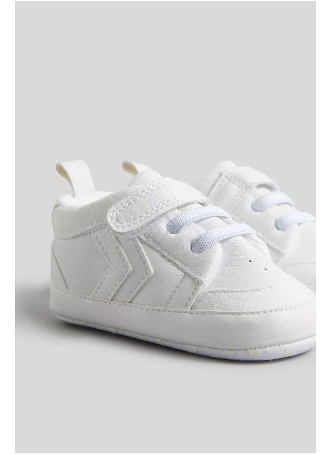 White and Grey Pram Trainers