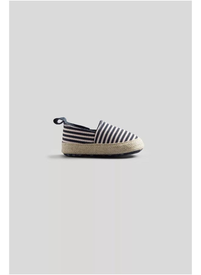 Striped Canvas Pram Shoes