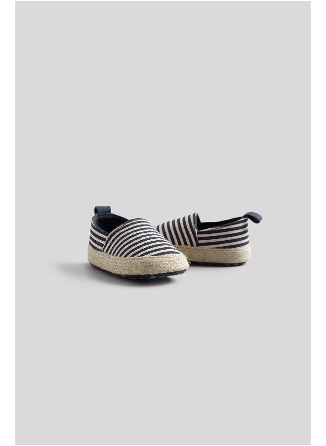 Striped Canvas Pram Shoes