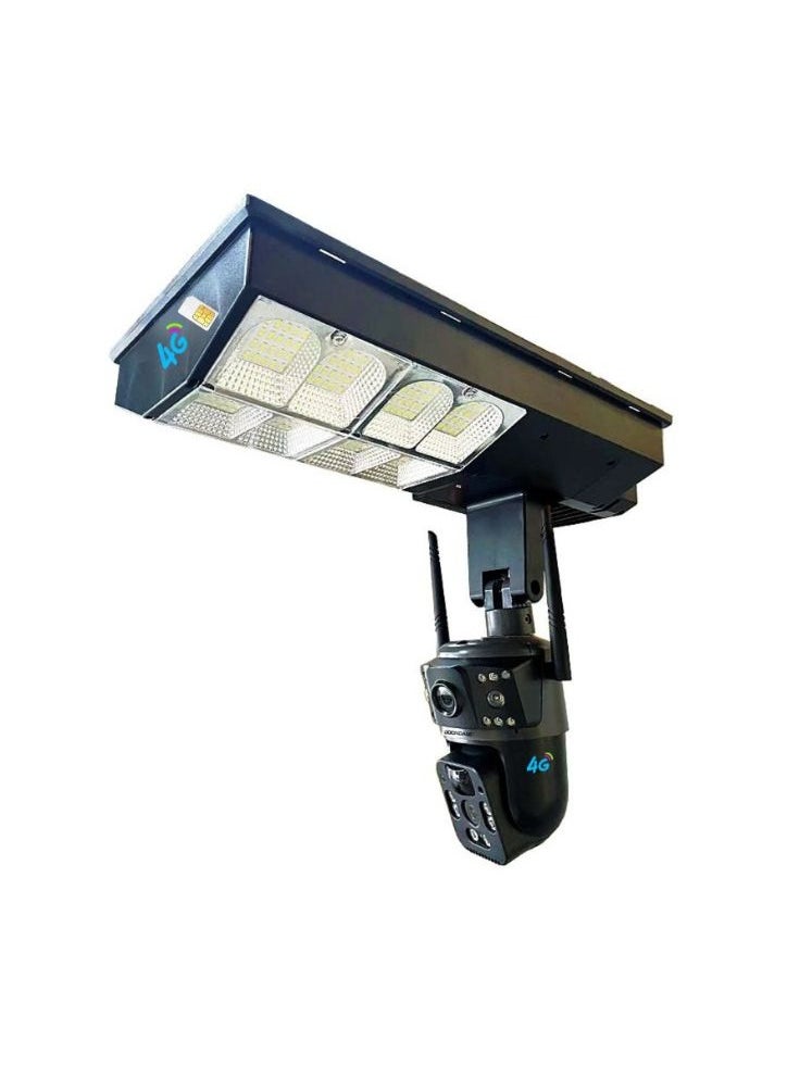 4MP LED Solar Street Light With 4G Camera, IP66 Waterproof, Human Detection,, PIR Alarm, IR and Color Night Vision