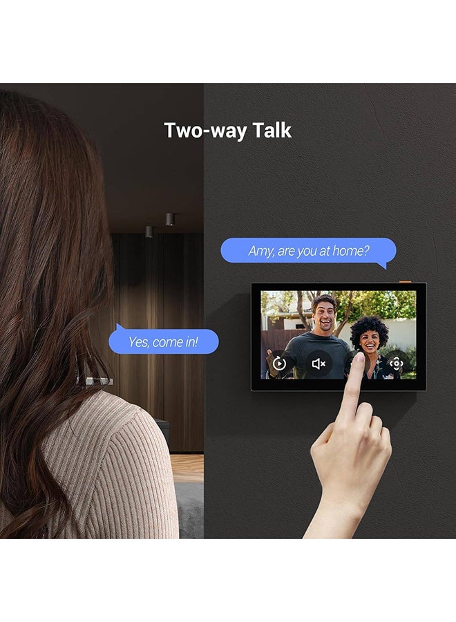 SD7 7-Inch IPS Touch Smart Screen, Smart Integration with Compatible EZVIZ Devices, Remote Control via EZVIZ App, Two-Way Talk, Type-C charging, Easy Installation, CS-SD7