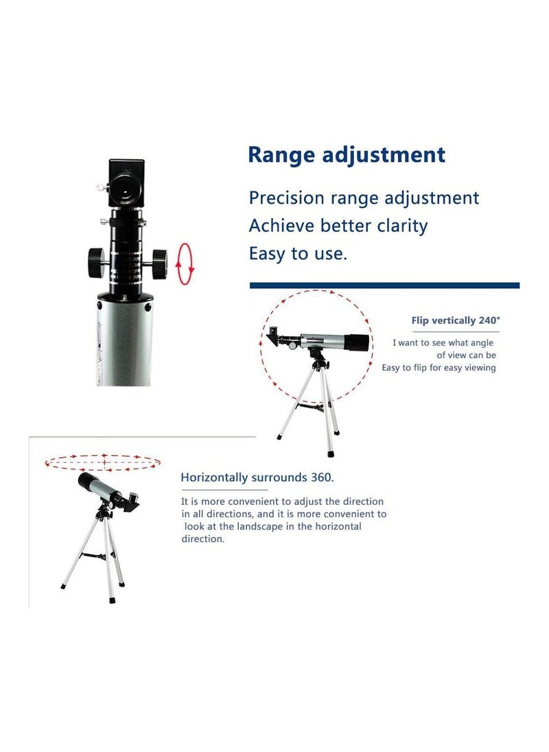 Telescope Refraction Hd Coated Glass Optical Lens With Portable Tripod