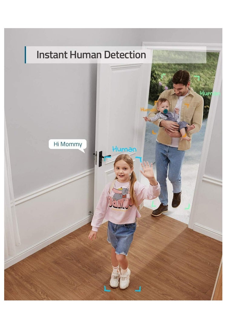Security 2K Indoor Camera | Pan & Tilt, AI Motion Tracking, Night Vision