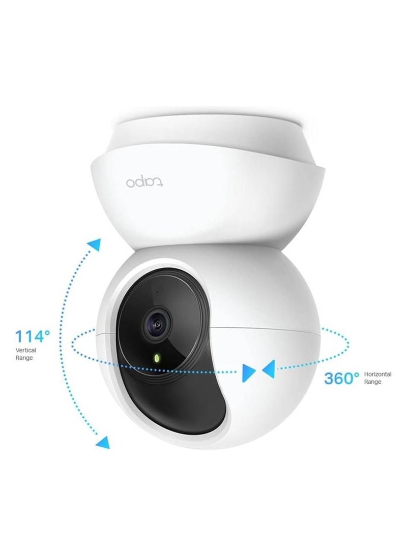 Tapo C200 Pan/Tilt 1080p Full HD Home Security Wi-Fi Camera Live View And Two-Way Audio Night Vision Motion Detection Baby Monitor MicroSD Card Support Works With Google Assistant And Amazon Alexa Remote Management By App