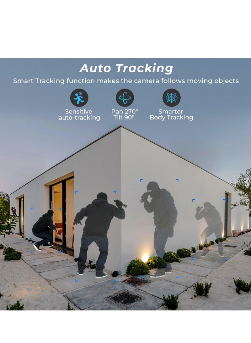 6MP 4K PTZ IP Camera Dual-Lens Human Detect CCTV Security Camera Night Vision Outdoor Wifi Surveillance Camera