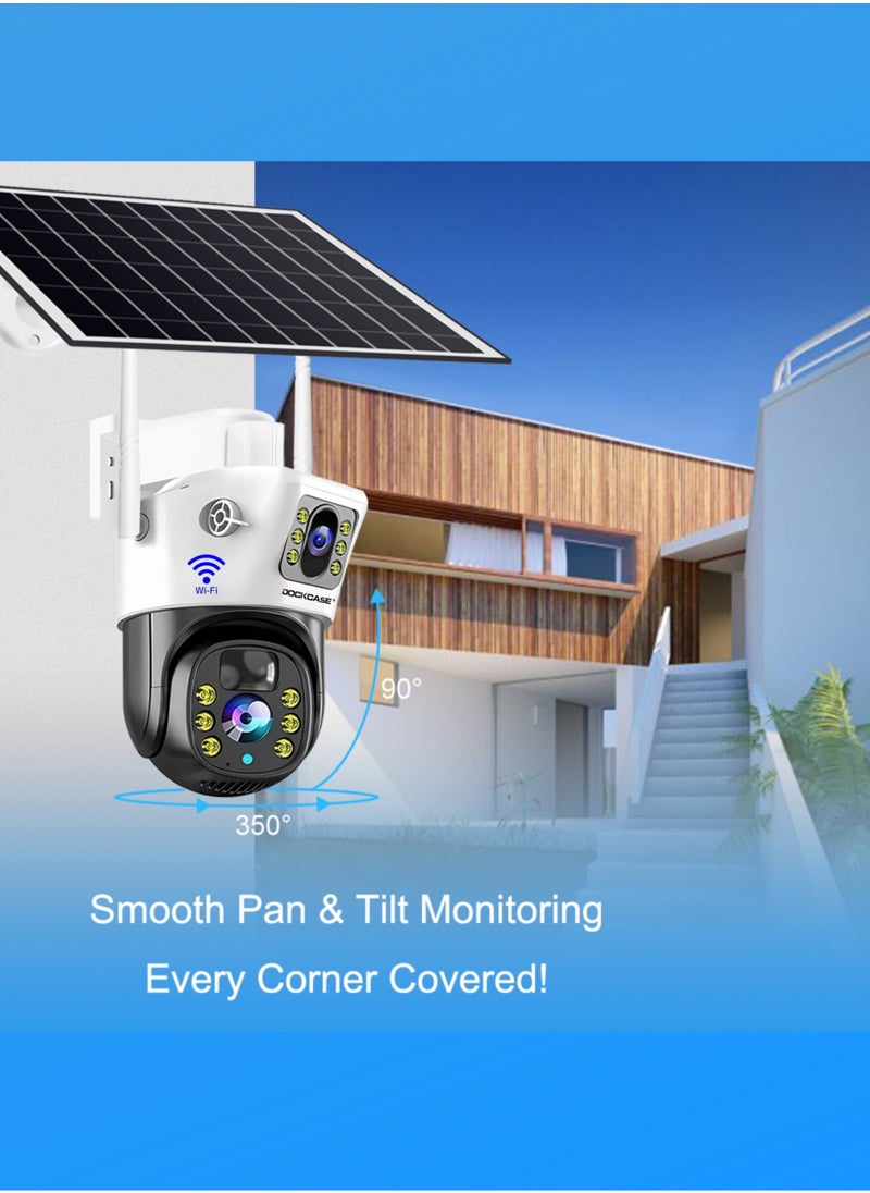 4.0MP Dual-Lens WIFI Indoor/Outdoor Security Solar Camera