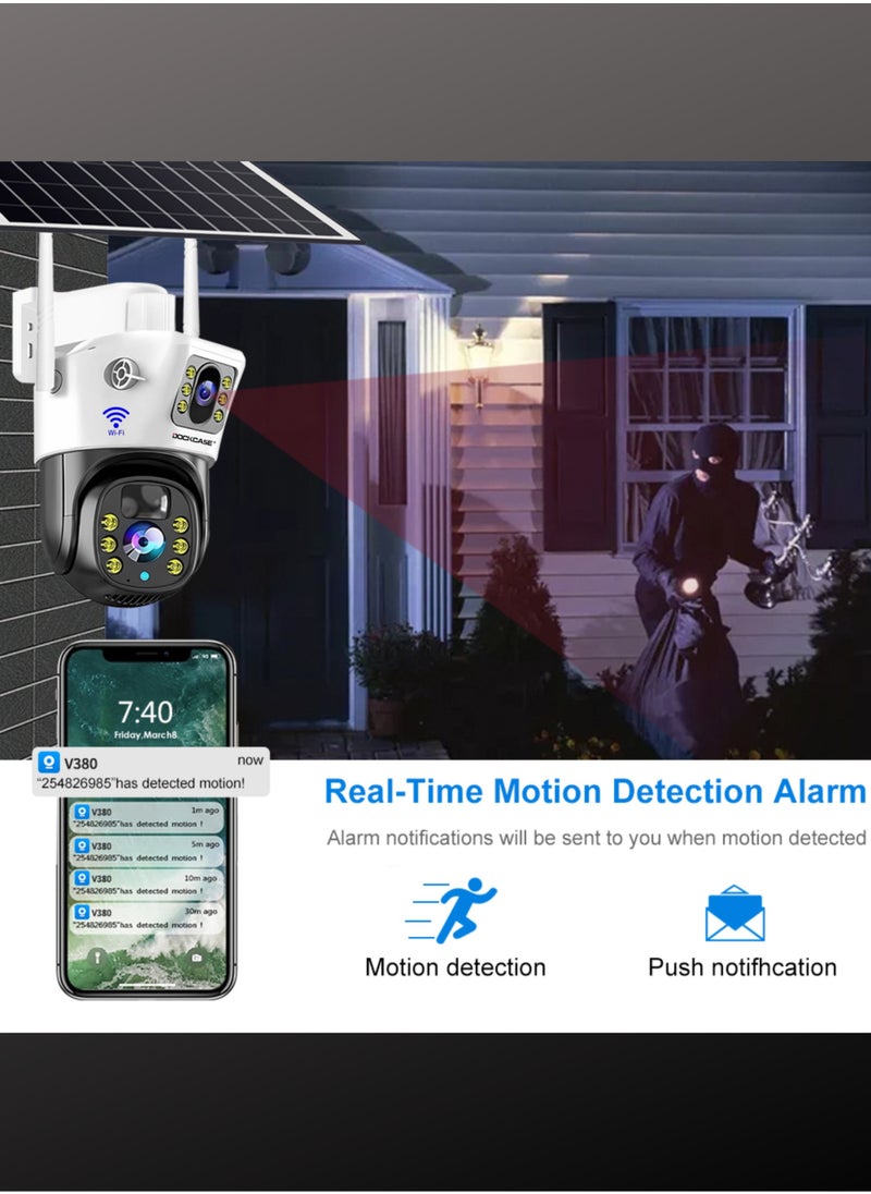 4.0MP Dual-Lens WIFI Indoor/Outdoor Security Solar Camera