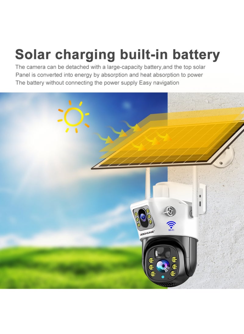 4.0MP Dual-Lens WIFI Indoor/Outdoor Security Solar Camera