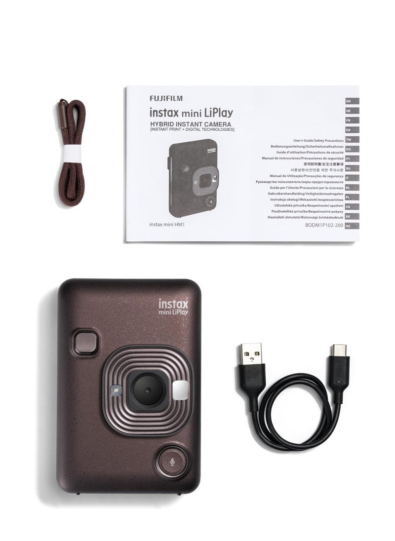 Fujifilm INSTAX Mini LIPLAY Hybrid Instant Camera Deep Bronze