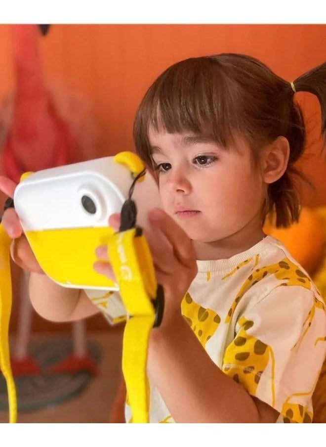 Camera Wi | Instant Print & Label Maker Kids Camera, Print in 10 Secs, WiFi Connect, Dual Lens 6MP/9MP/12MP, 1080P Video Recording, 2.4