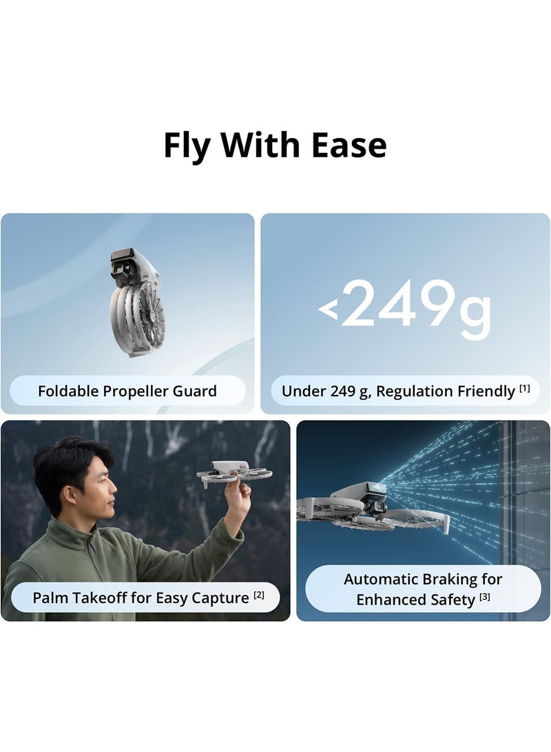 Flip Fly More Combo With RC 2 Screen Remote Controller, 4K UHD Camera Drone for Adults, Palm Takeoff, 3 Batteries for 93-Min Flight Time, MOIAT Certified-UAE Version with Official Warranty Support