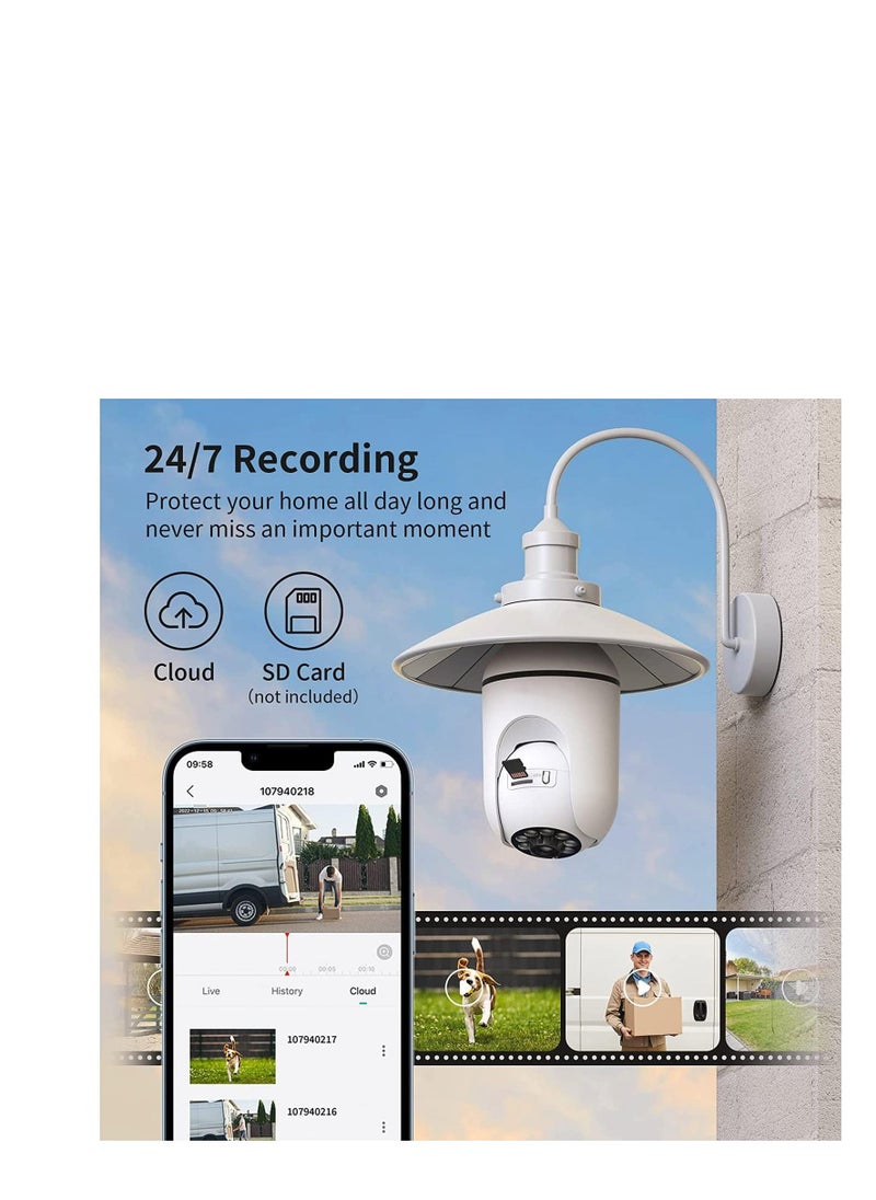 light bulb security camera upgraded 3mp 2 4ghz wifi indoor outdoor camera for baby elder pet light socket camera with 360 view motion detection alarm color night vision compatible with alexa