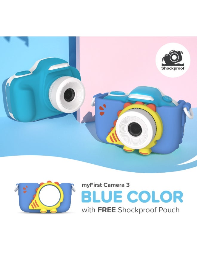 Camera 3 | Kid's HD Digital Camera w/ Shock-proof case, Dual Lens 5MP/12MP/16MP, 1080P HD Video Recording, 2.0