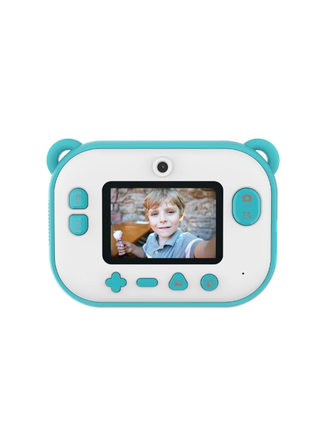 Camera Insta 2 | Instant Print Kids Camera, Print in 10 Secs w/ Thermal Paper, Dual Lens 6MP/9MP/12MP, 1080P Video Recording, 2.4