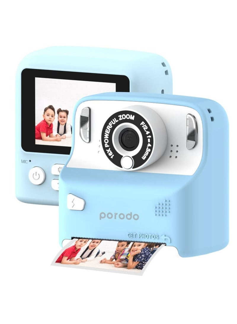 Lifestyle Kids 10000mAh Print Camera with 320 x 240 Screen Resolution, Type-C Charging Port, 2.4