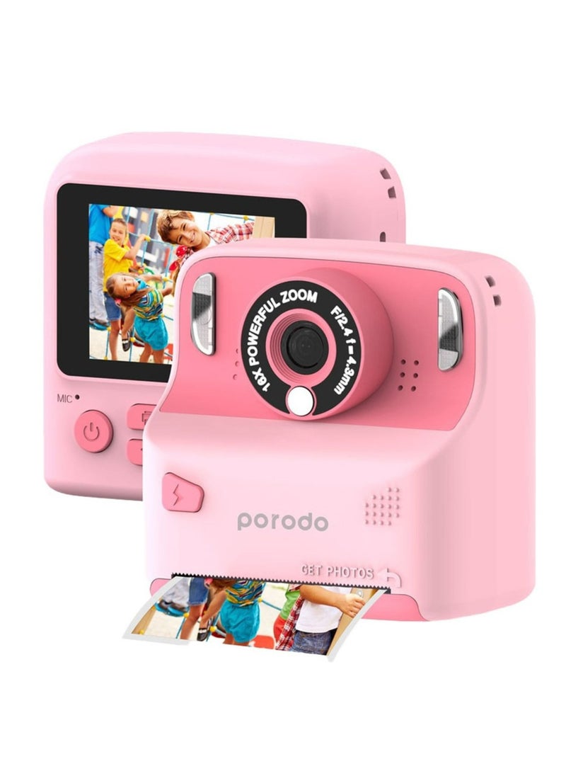 Lifestyle Kids 10000mAh Print Camera with 320 x 240 Screen Resolution, Type-C Charging Port, 2.4