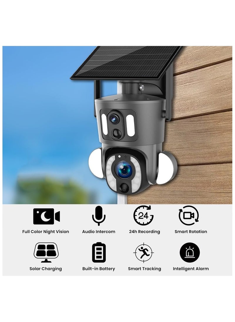 SD3210 Solar PTZ Wireless Dual Lens 10X Zoom Camera