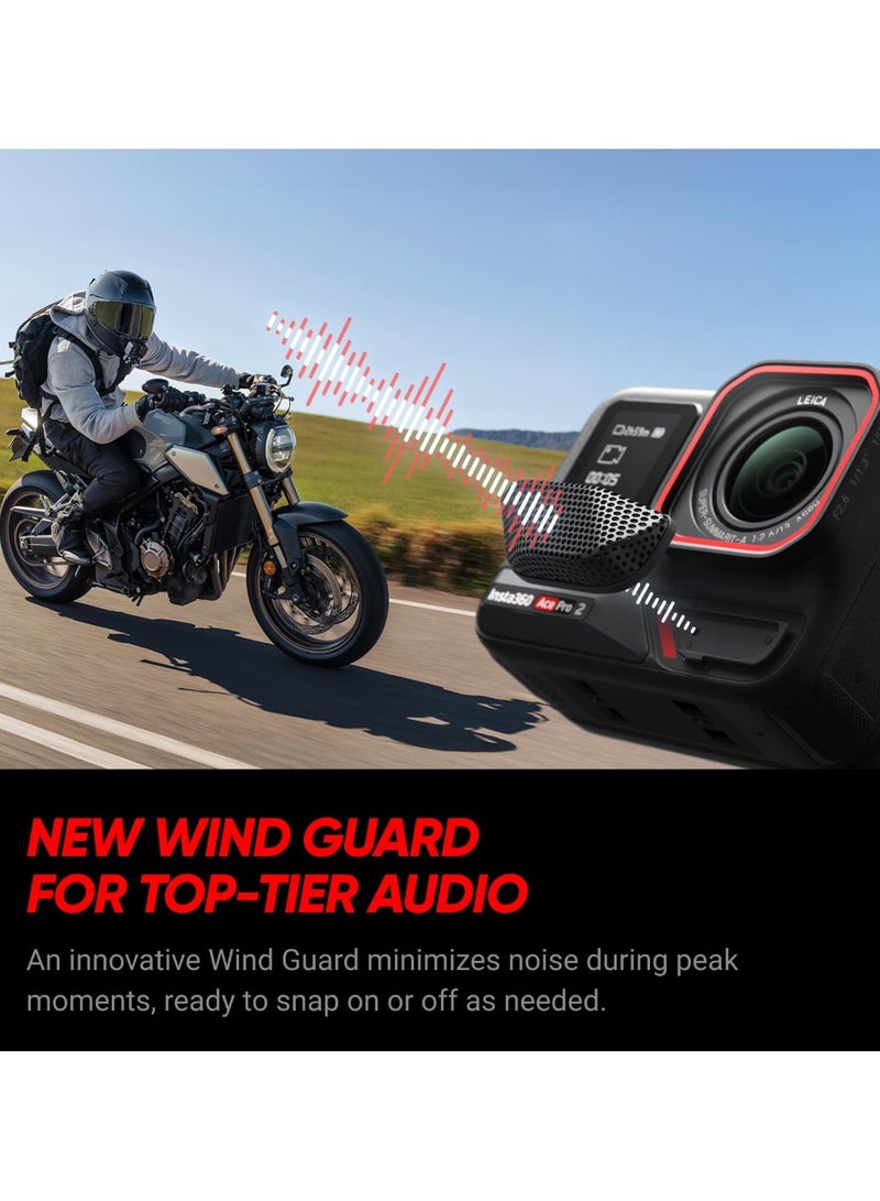 ACE PRO 2 | Dual Battery Bundle | Action Camera, Co-Engineered with Leica, 8K AI-Powered Ultra HD, Advanced Stabilization, Waterproof Design, Compact and Rugged Design– Black