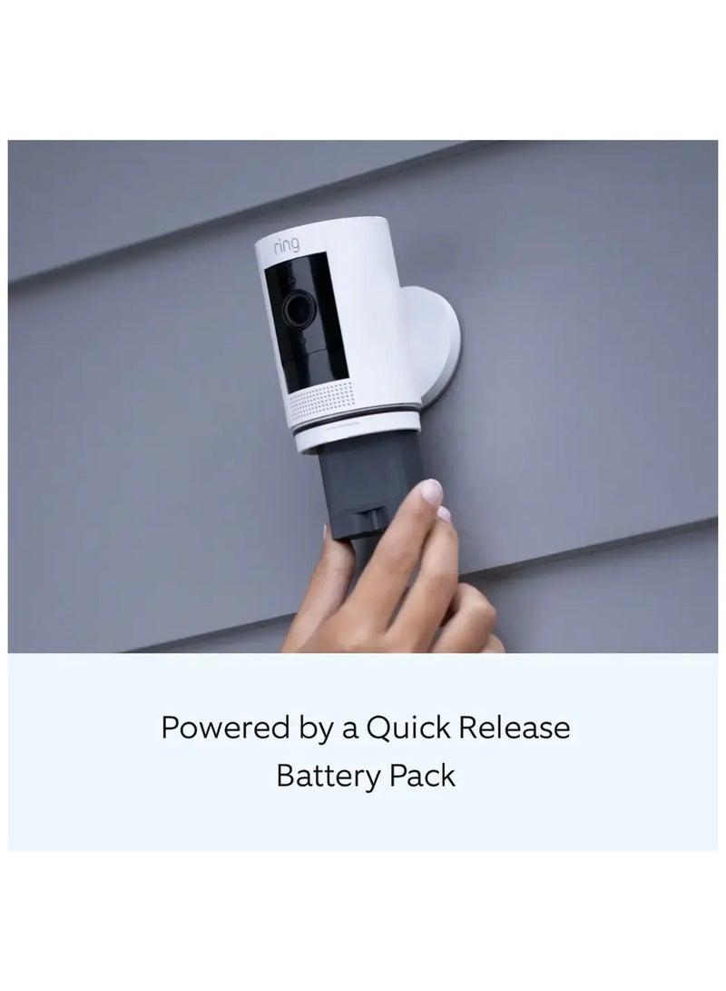 2-Pack Stick Up Indoor/Outdoor Wire Free 1080p Security Camera - White