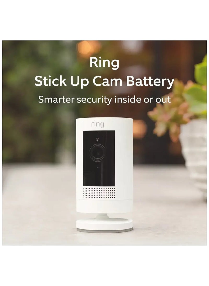 2-Pack Stick Up Indoor/Outdoor Wire Free 1080p Security Camera - White