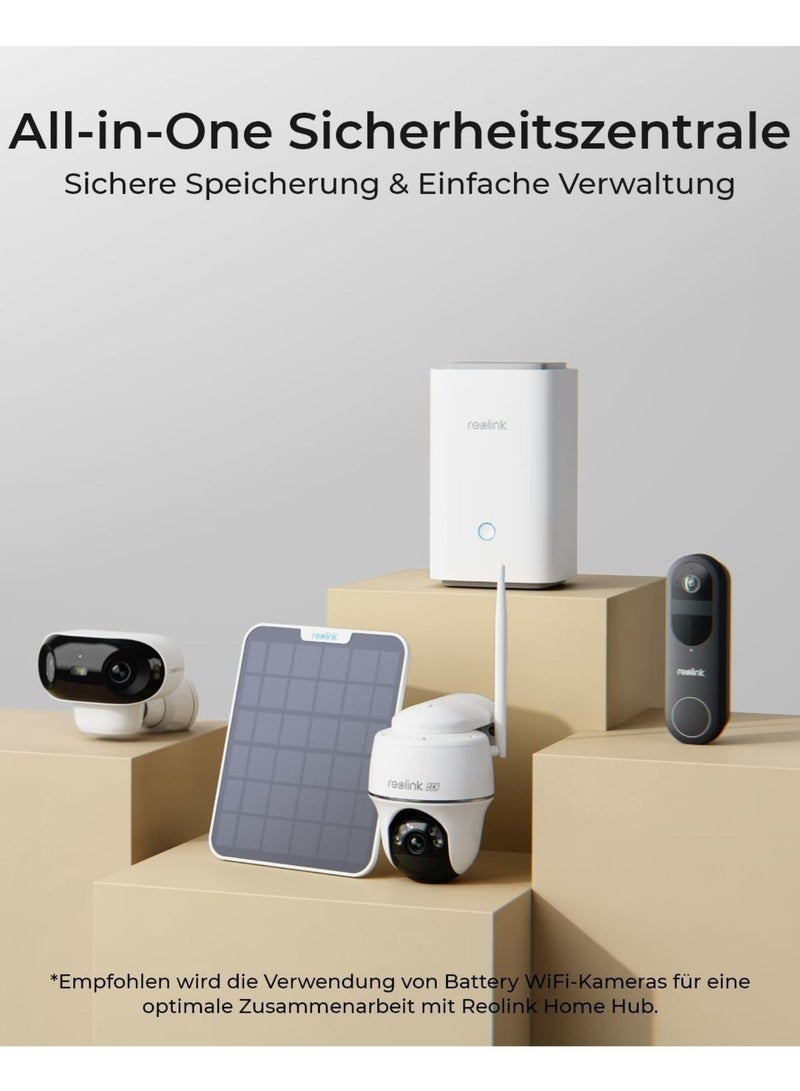 Home Hub for Security Camera, 4K Live View & Playback, Expandable Local Storage, Advanced Encryption, 2.4/5GHz Wi-Fi 6, No Monthly Fee, with 64GB MicroSD Card