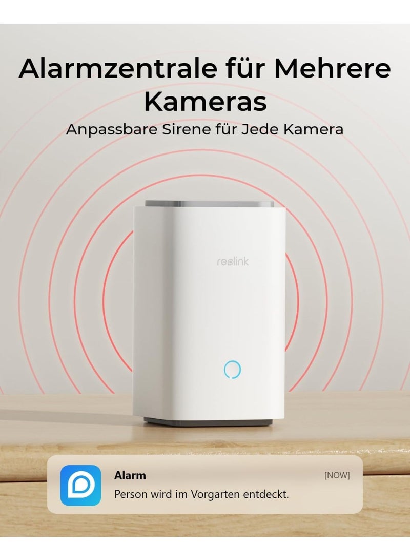 Home Hub for Security Camera, 4K Live View & Playback, Expandable Local Storage, Advanced Encryption, 2.4/5GHz Wi-Fi 6, No Monthly Fee, with 64GB MicroSD Card