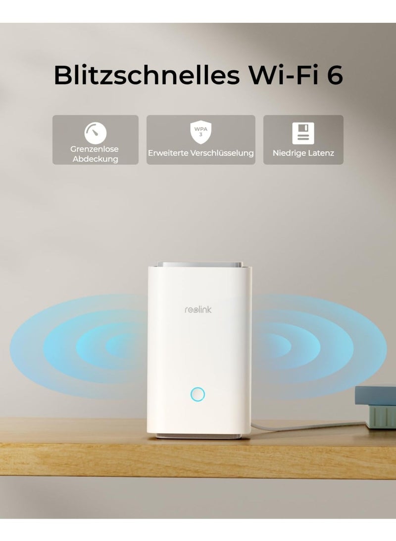Home Hub for Security Camera, 4K Live View & Playback, Expandable Local Storage, Advanced Encryption, 2.4/5GHz Wi-Fi 6, No Monthly Fee, with 64GB MicroSD Card