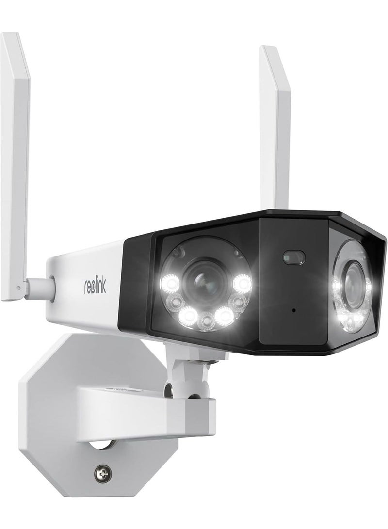 4K WiFi Security Camera with Ultra-Wide Angle, 2.4/5GHz Plug-in Outdoor Camera, Smart Human/Vehicle/Pet Detection, Color Night Vision, Two-Way Talk, IP67 Waterproof, Duo 2 WiFi