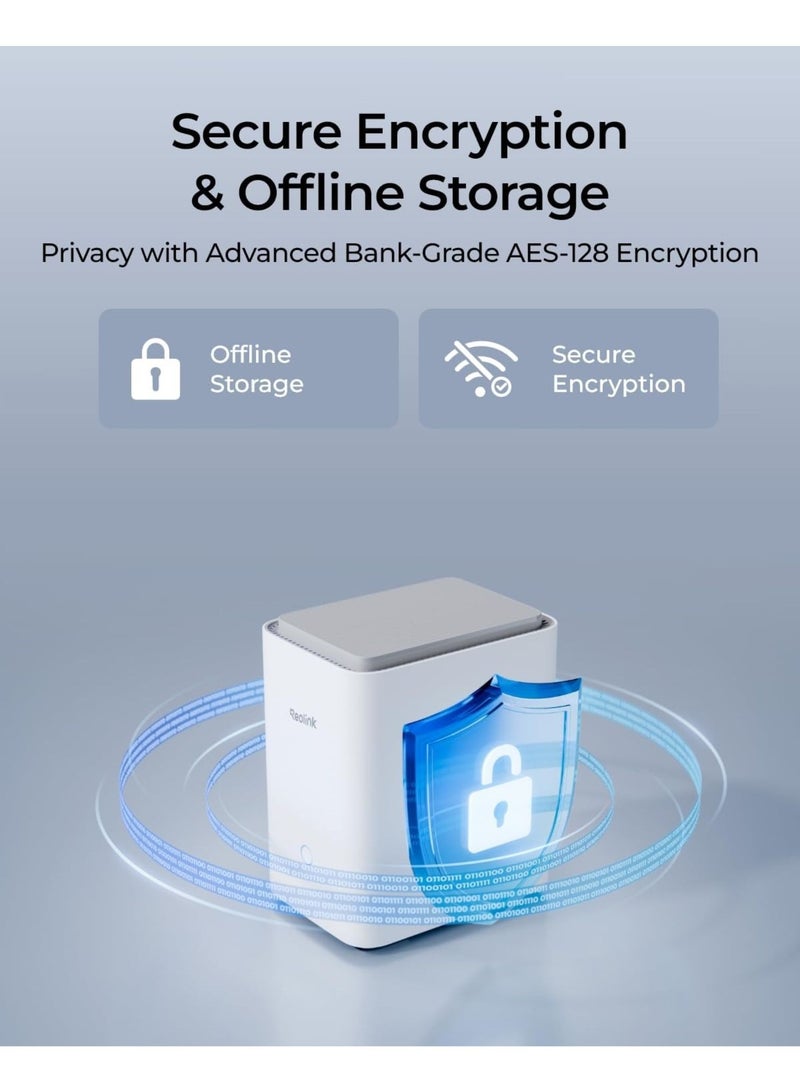 Home Hub Pro, Centralized Control for up to 24 Security Cameras, up to 16TB HDD Storage, 2TB HDD Included, AES-128 Encryption, 16MP Streaming, Wi-Fi 6, and 120dB Siren. No Monthly Fees