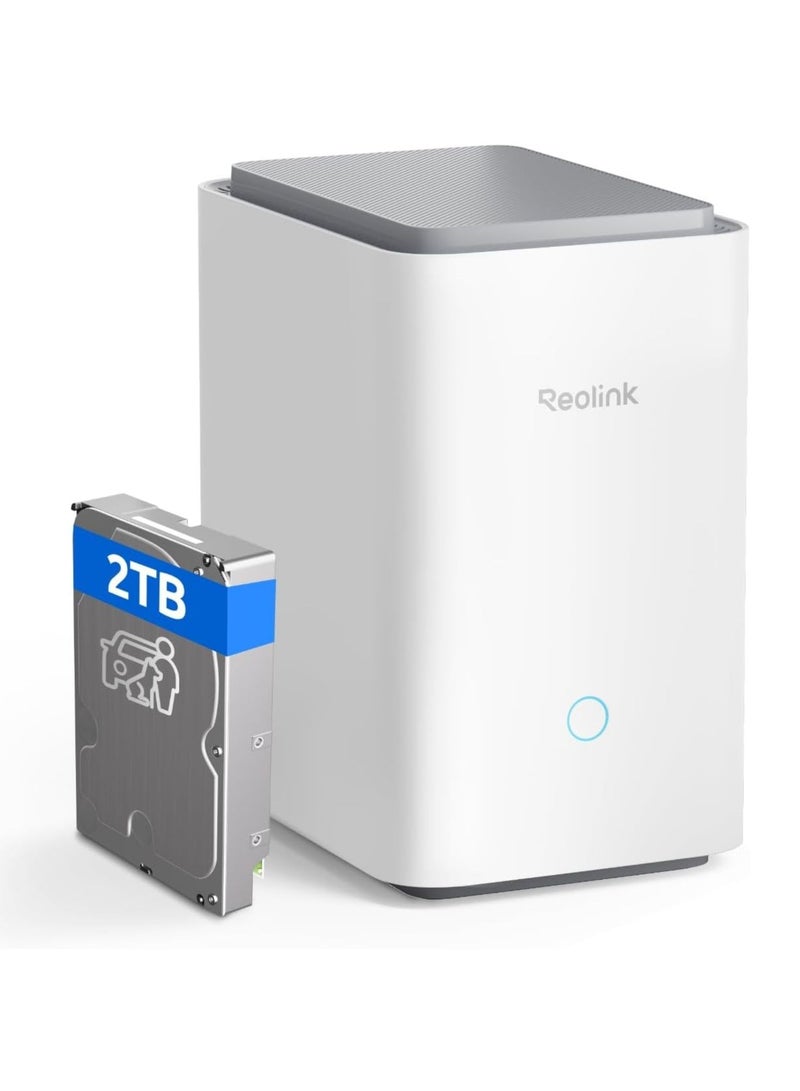 Home Hub Pro, Centralized Control for up to 24 Security Cameras, up to 16TB HDD Storage, 2TB HDD Included, AES-128 Encryption, 16MP Streaming, Wi-Fi 6, and 120dB Siren. No Monthly Fees