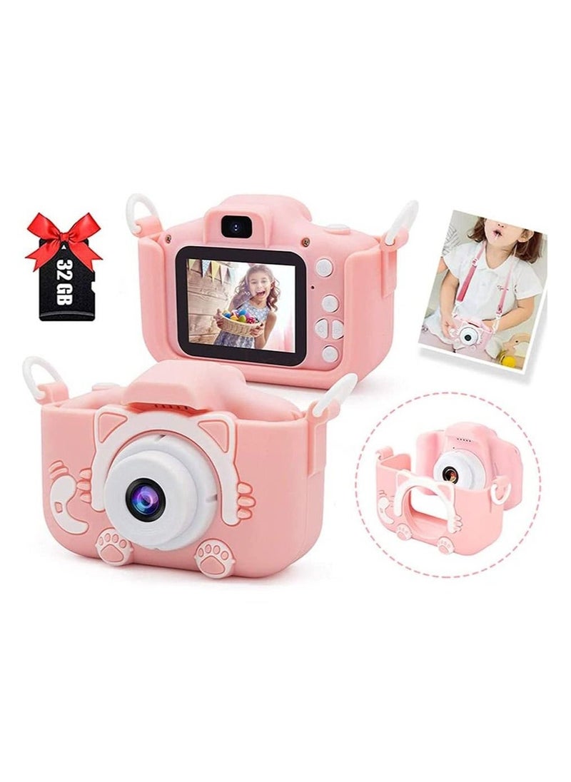 2021 Upgrade 1080P Dual Camera 2.0 Inches Screen 20MP HD Video Camcorder with [ 32 GB Memory Card ] Gifts for Child Boys Girls, Best Birthday Gift Games Toy