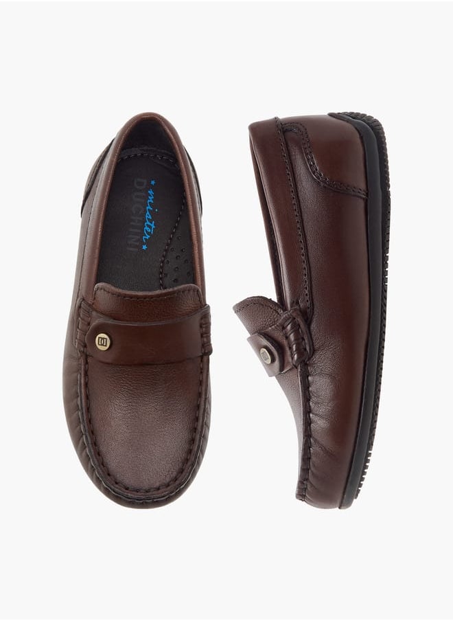 Boys Textured Slip-On Moccasins Ramadan Collection