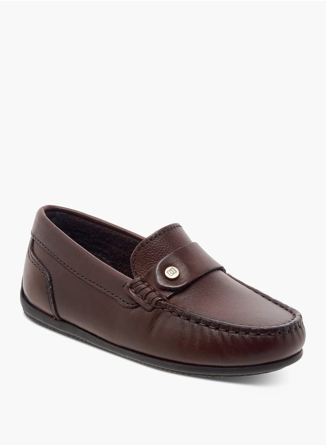 Boys Textured Slip-On Moccasins Ramadan Collection