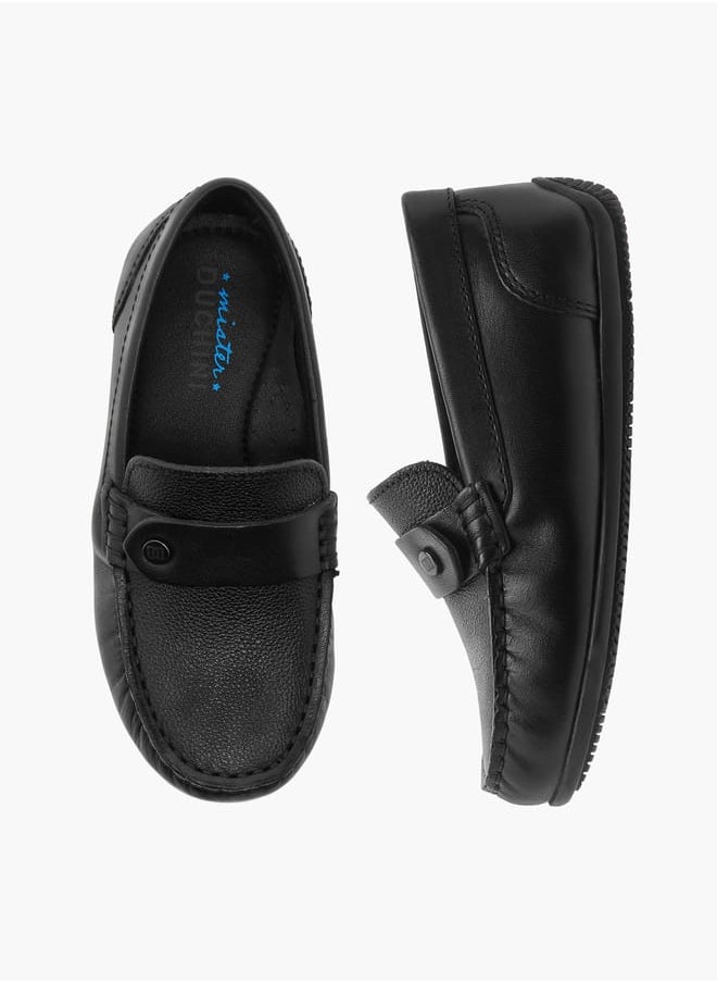 Boys Textured Slip-On Moccasins Ramadan Collection