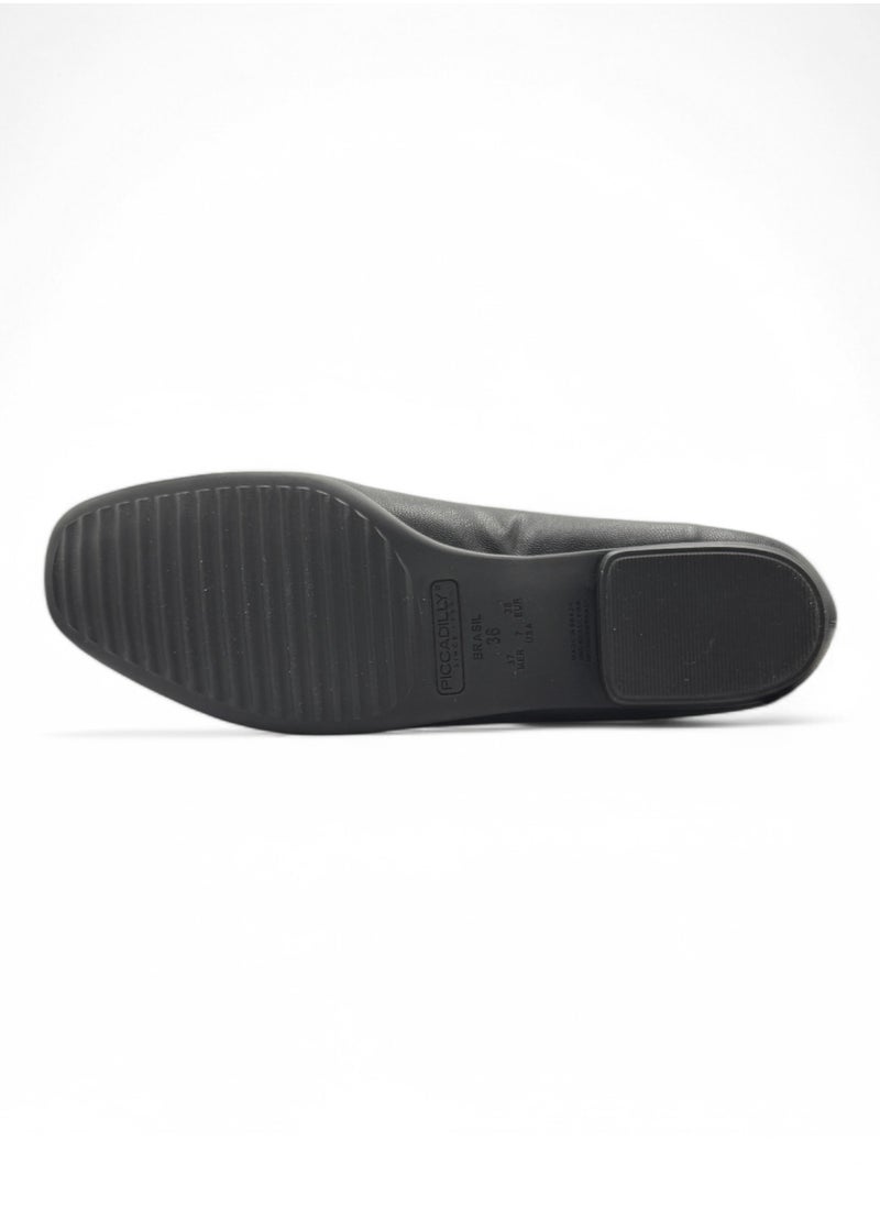 WOMEN'S CREW SHOES - BLACK FLATS (0.5 INCH) - MADE IN BRAZIL