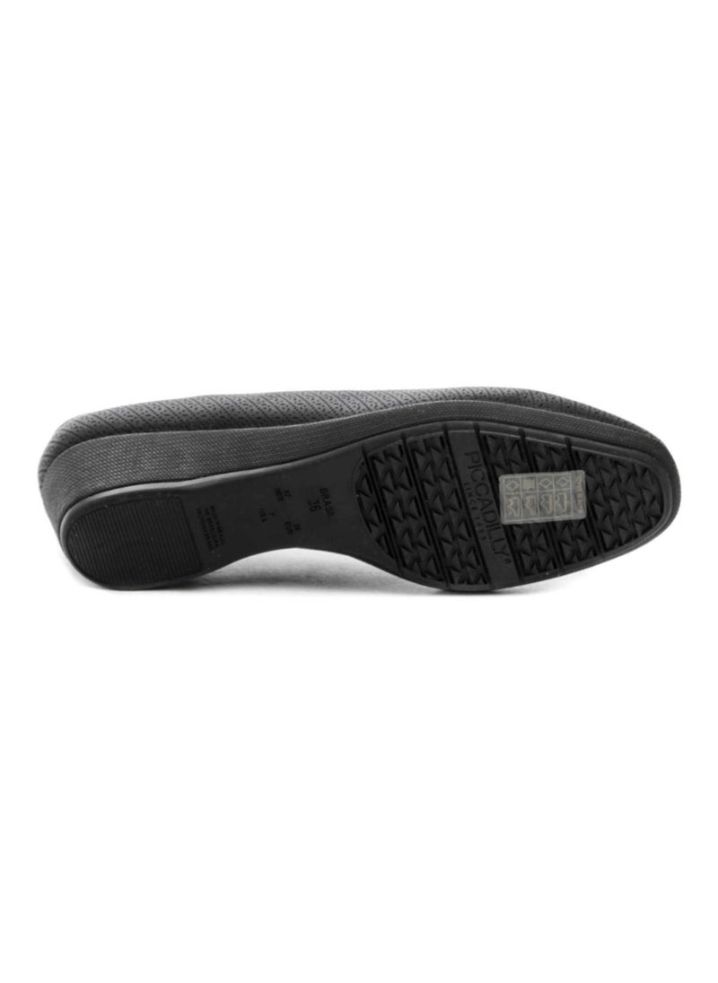 WOMEN'S BUSINESS COURT WEDGE HEELS (1.5 INCH) - BLACK - MADE IN BRAZIL
