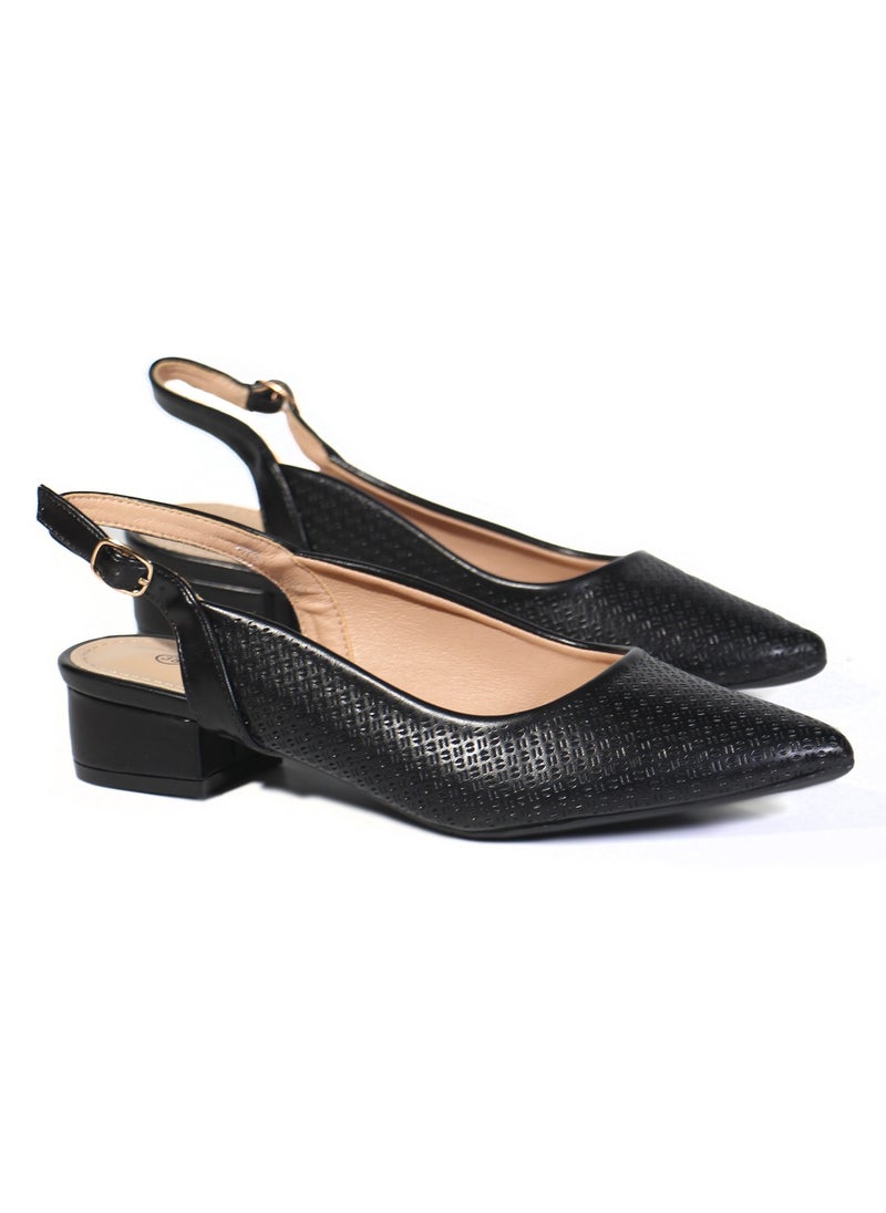 Women Low-Heeled Shoes | Closed Pointed Toe Platform, Comfortable, Casual Dress Heels for Girls & Ladies | Premium Comfy Women's Fashion Shoes for Work, Bride Wedding Dress Shoes